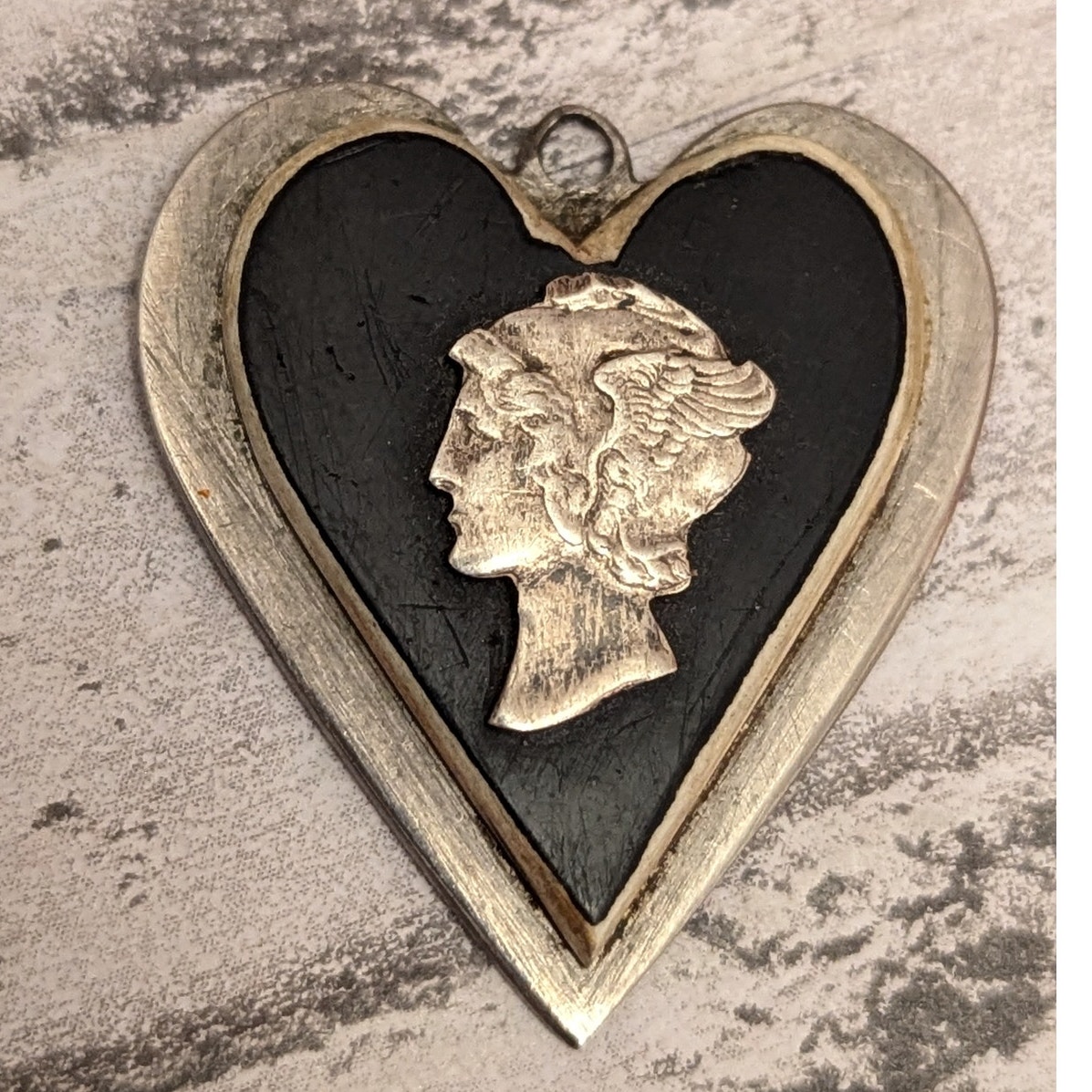 Winged Liberty Dime On Heart Pendant Jewelry Winged Liberty Dime On Heart Pendant Jewelry